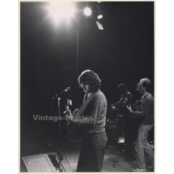 Daniel Balavoine On Stage*8 / Guitar - Musicians (Large Vintage Press Photo 1970s/1980s)