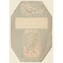 Brisbane / Australia: Hotel Carlton (Vintage Luggage Label)