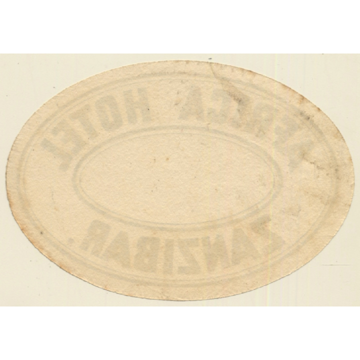 Zanzibar / Tanzania: Africa Hotel (Vintage Luggage Label)