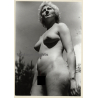Artistic Nude: Cherub Like Woman Outdoors (Vintage Photo GDR ~1970s/1980s)