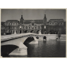 Paris / France: Le Louvre - Facade - Seine (Large Vintage Photo ~1940s/1950s)