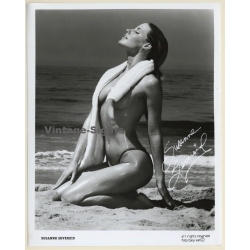 Semi Nude Susanne Severeid / Actress - Pin-up (Vintage Signed  Photo 1980s)