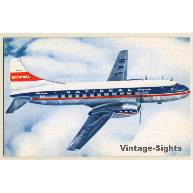 National Airlines: Convair 340 / Aviation (Vintage PC ~1950s) National Airlines: Convair 340 / Aviation (Vintage PC ~1950s)