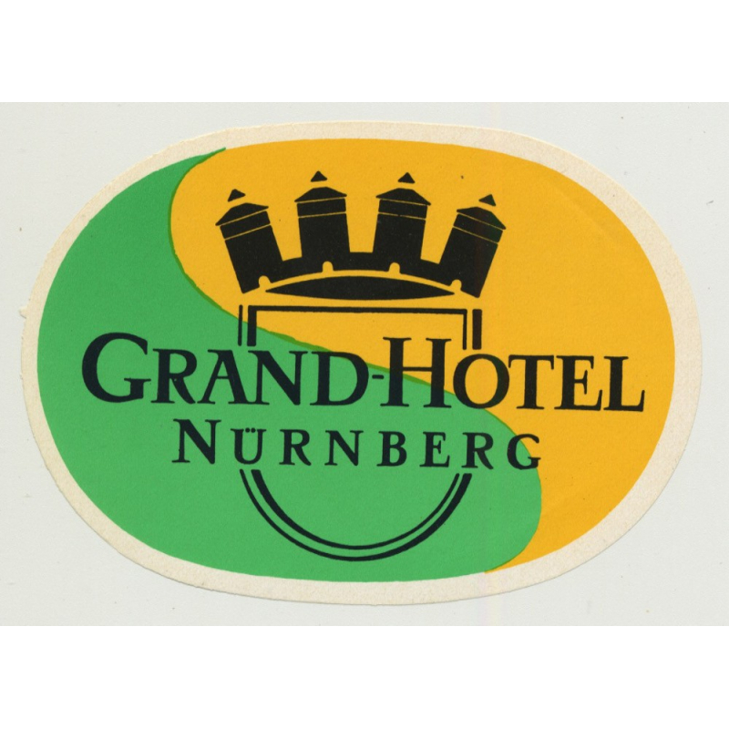 Grand-Hotel Nürnberg / Germany (Vintage Luggage Label)