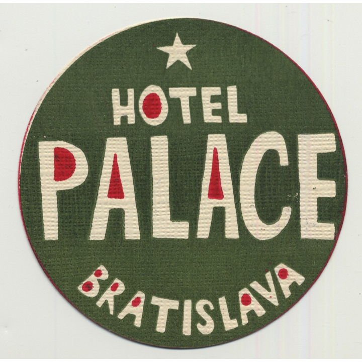 Hotel Palace - Bratislava / Slovakia (Vintage Advertisment Coaster / Beermat)