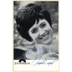 Renate Kern Autograph / Polydor (Vintage Signed PC 1965)