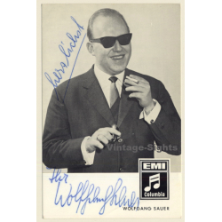 Wolfgang Sauer Autogramm / EMI Columbia (Vintage Signed PC ~1960s)