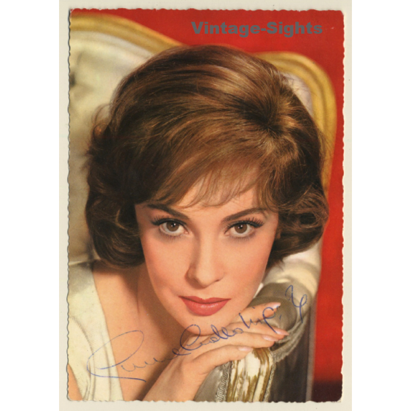 Gina Lollobrigida Autograph / Universal UFA (Vintage Signed PC ~1950s/1960s) Gina Lollobrigida Autograph / Universal UFA (Vintage Signed PC ~1950s/1960s)