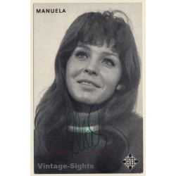 Manuela Autogramm / Telefunken (Vintage Signed PC ~1960s)