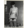Tall Slim Shorthaired Semi Nude*2 (Vintage Photo GDR 1980s)