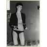 Tall Slim Shorthaired Semi Nude*5 (Vintage Photo GDR 1980s)