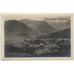 UK: Rosthwaite Valley From Watendlath Path (Vintage RPPC ~1920s)