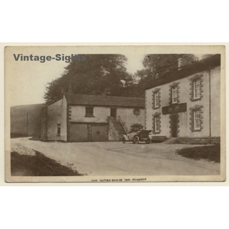 Derbyshire / UK: Snake Pass Inn Pub (Vintage RPPC ~1920s/1930s)