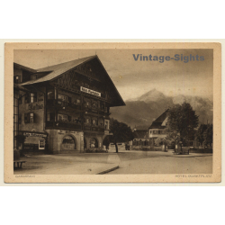 Garmisch / Germany: Hotel Marktplatz (Vintage PC)