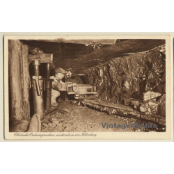 Mining: Electric Scuttling Machine, Working In A Coal Seam (Vintage PC)