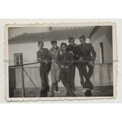 Group of Soldiers: Especialistas de Málaga (Vintage Photo B/W 1939)