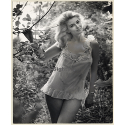 Lacivious Semi Nude Pin-up Girl Outdoors*3 (Vintage Photo Korenjak 1960s)