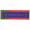 Federal Hotels 'Across The Nation' / Australia (Vintage Luggage Label)