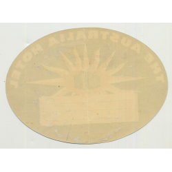 The Australian Hotel - Sydney / Australia (Vintage Luggage Label)