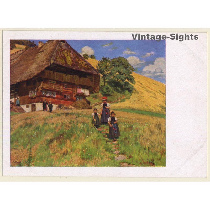 Curt Liebich: Sommer-Sonntagsstimmung Im Schwarzwald / Trachten (Vintage Artist PC) Curt Liebich: Sommer-Sonntagsstimmung Im Schwarzwald / Trachten (Vintage Artist PC)