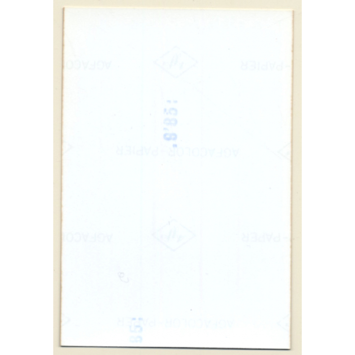 Rear View: Topless Semi Nude In White Panties & Stockings (Vintage Photo ~1980s)