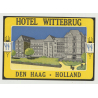 Hotel Witteburg - Den Haag / Netherlands (Vintage Luggage Label)