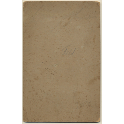 R. Vollmar / Stuttgart: German Soldier In Uniform / Moustache (Vintage Cabinet Card 1900s/1910s)