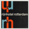 Rijnhotel - Rotterdam / Netherlands (Vintage Luggage Label)