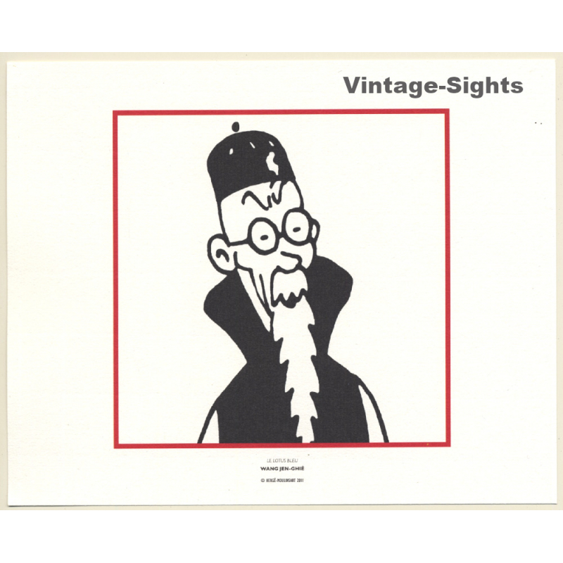 Tintin - Le Lotus Bleu - Wang Jen-Ghié (Lithography Hergé Moulinsart 2011) Tintin - Le Lotus Bleu - Wang Jen-Ghié (Lithography Hergé Moulinsart 2011)