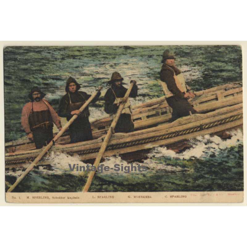 NL: Group Of Fishermen - Sperling / Sparling / Moerkerk (Vintage PC 1910s)