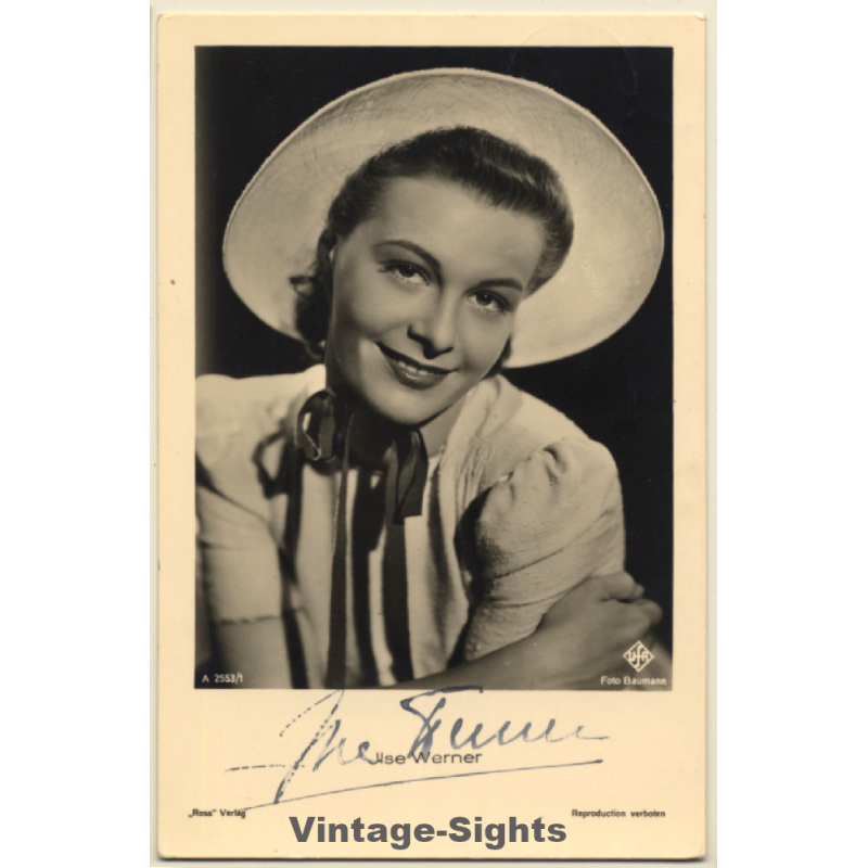 Ilse Werner Autogramm / Autograph (Vintage Signed PC ~1950s) Ilse Werner Autogramm / Autograph (Vintage Signed PC ~1950s)