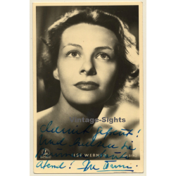 Ilse Werner Autogramm / Autograph (Vintage Signed PC 1953)