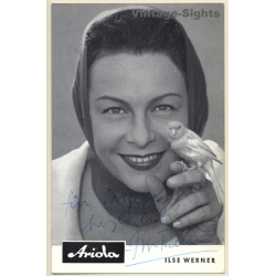 Ilse Werner Autogramm / Autograph (Vintage Signed Ariola PC 1950s)