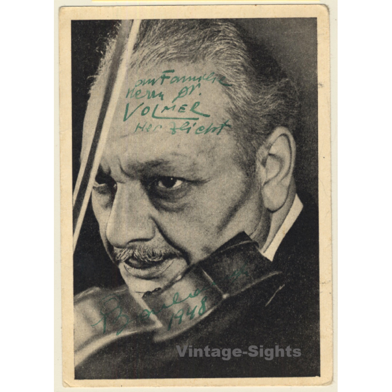 Georges Boulanger Autogramm / Autograph  (Vintage Signed PC 1948)