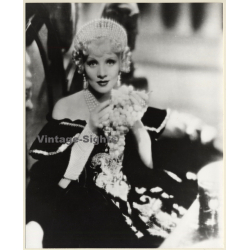 Great Take Of Marlene Dietrich With Diadem (Vintage Press Photo 1970s/1980s)