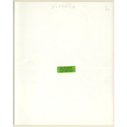 Stunning Marlene Dietrich In Transparent Dress (Vintage Press Photo 1970s/1980s)