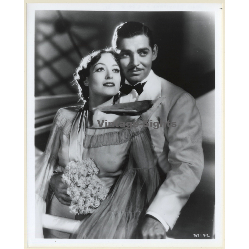 Joan Crawford & Clark Gable In 'Chained' (Vintage Press Photo 1970s/1980s)