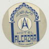 Hotel Alacazar - Beirut / Libanon (Vintage Luggage Label)