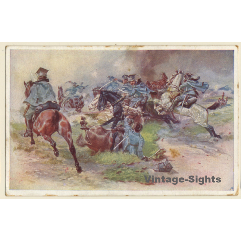 Cavalry Battle / Rotes Kreuz 265 / Kriegshilfsbüro (Vintage Artist PC 1919) Cavalry Battle / Rotes Kreuz 265 / Kriegshilfsbüro (Vintage Artist PC 1919)
