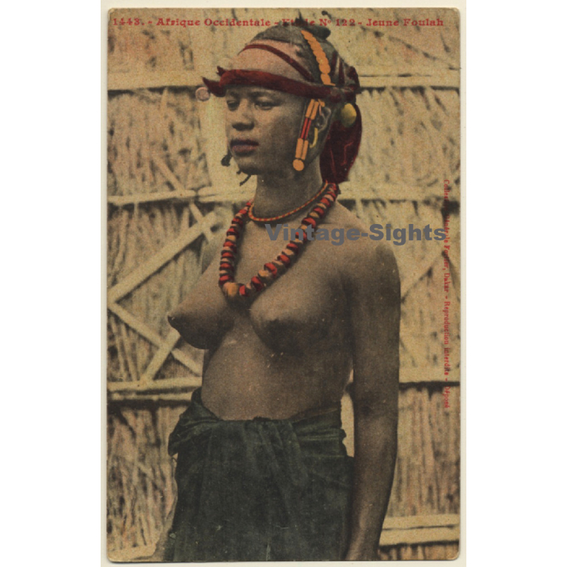 Afrique Occidentale: Jeune Foulah / Risqué - Ethnic (Vintage PC ~1910s/1920s)