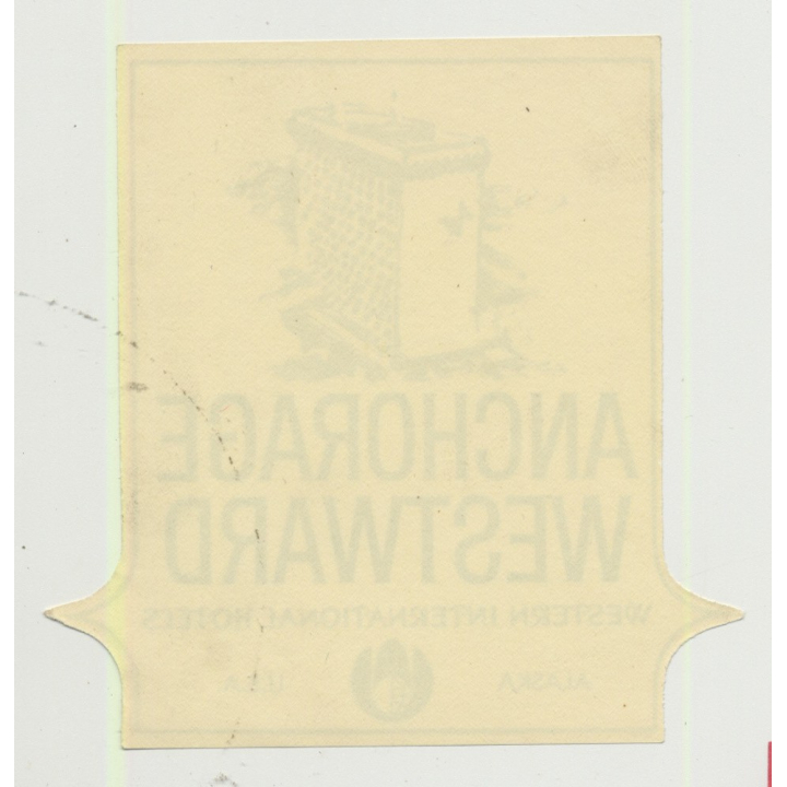 Hotel Anchorage Westward - Alaska / USA (Vintage Luggage Label)