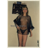 Slim Blonde Semi Nude In Transparent Lingerie (Vintage Photo ~ 1990s)