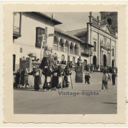 Tunja / Colombia: Procesion Del Sabado Santa*2 / Street View (Vintage Photo 1957)