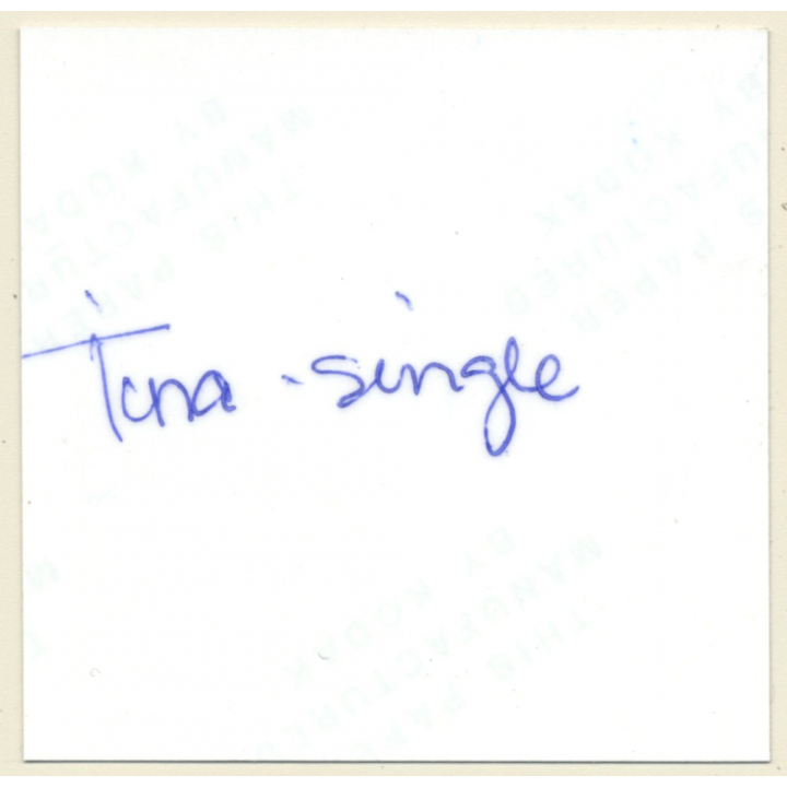 Beautiful Semi Nude With Fancy Top*5 / Dreamy (Vintage Contact Sheet Photo 1970s)