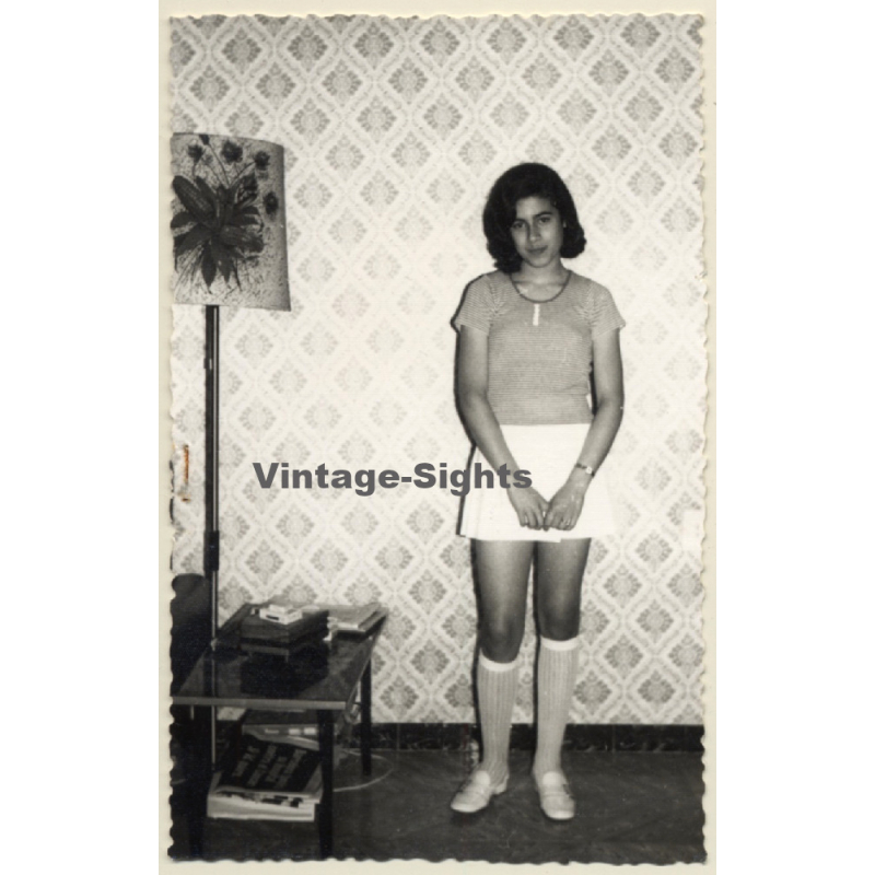 Pretty Young Mallorquin Woman Mini Skirt*1 (Vintage Photo ~1960s/1970s)