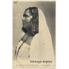 Egypt: Soudanese Woman / Tribal Scars - Braids - Ethnic (Vintage PC ~1910s/1920s)