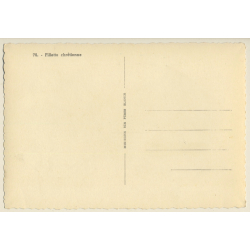 Mission De Pères Blancs: Fillette Crétienne / Cross - Ethnic (Vintage PC ~1950s)