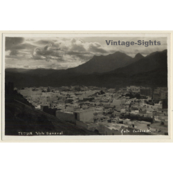 Tetuan / Spanish Morocco: Vista General / Foto Cuadrada (Vintage RPPC ~1920s/1930s)