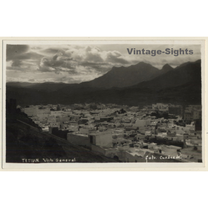 Tetuan / Spanish Morocco: Vista General / Foto Cuadrada (Vintage RPPC ~1920s/1930s) Tetuan / Spanish Morocco: Vista General / Foto Cuadrada (Vintage RPPC ~1920s/1930s)