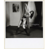 Stunning Slim Exotic Nude In Swing / Legs - Tan Lines (Vintage Photo Master 1970s)